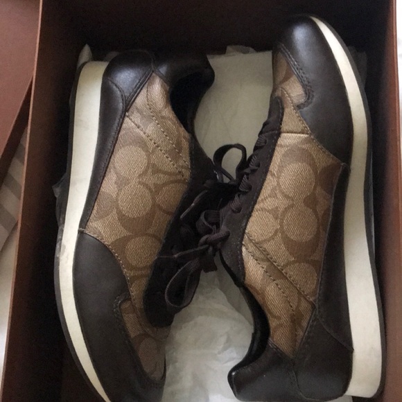 Authentic Brown Coach Shoes - Picture 5 of 6